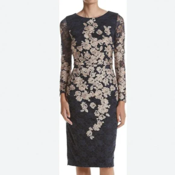 Xscape | Dresses | Xscape Dress Womens Size Blue Gold Floral Lace Cocktail Wedding Nwt | Poshmark Xscape | Dresses | Xscape Dress Womens Size Blue Gold Floral Lace Cocktail Wedding Nwt | Poshmark